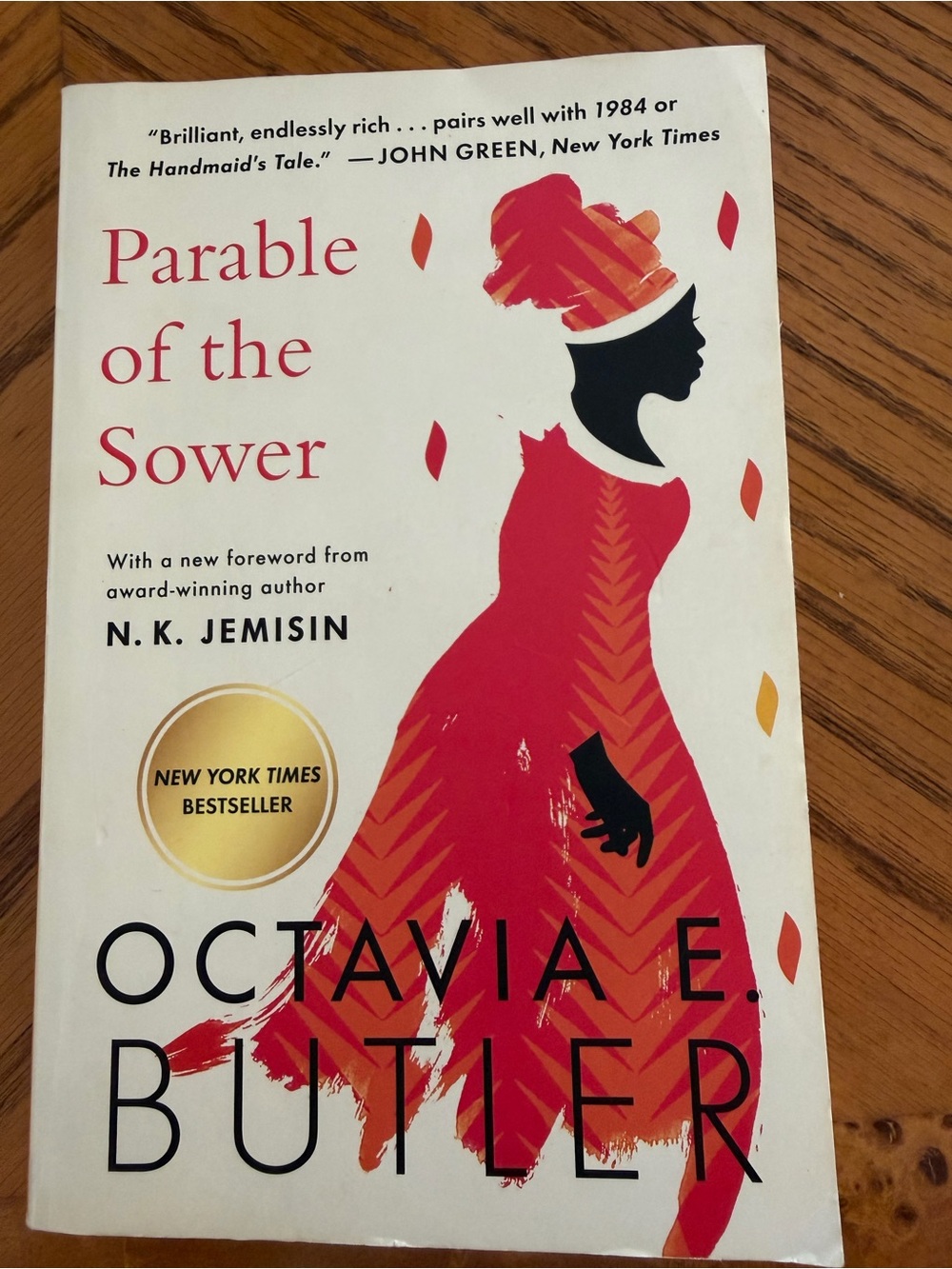 Parable of the Sower by Octavia E. Butler - Red & Black Cover